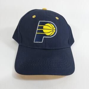 Indiana Pacers Baseball Hat Blue Maingate Lucas Oil Adjustable